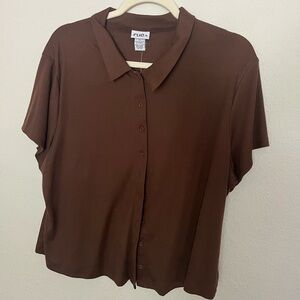 Brown rue21 shirt 3x versatile for shirt or cardigan